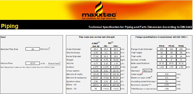 maxxCALC 1.0 Piping Calculation